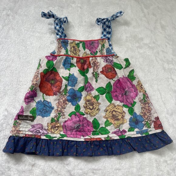 Matilda Jane Brilliant Day Dream Dress (NO BLOOMERS) Baby 12-18M Floral Cotton - Picture 6 of 9